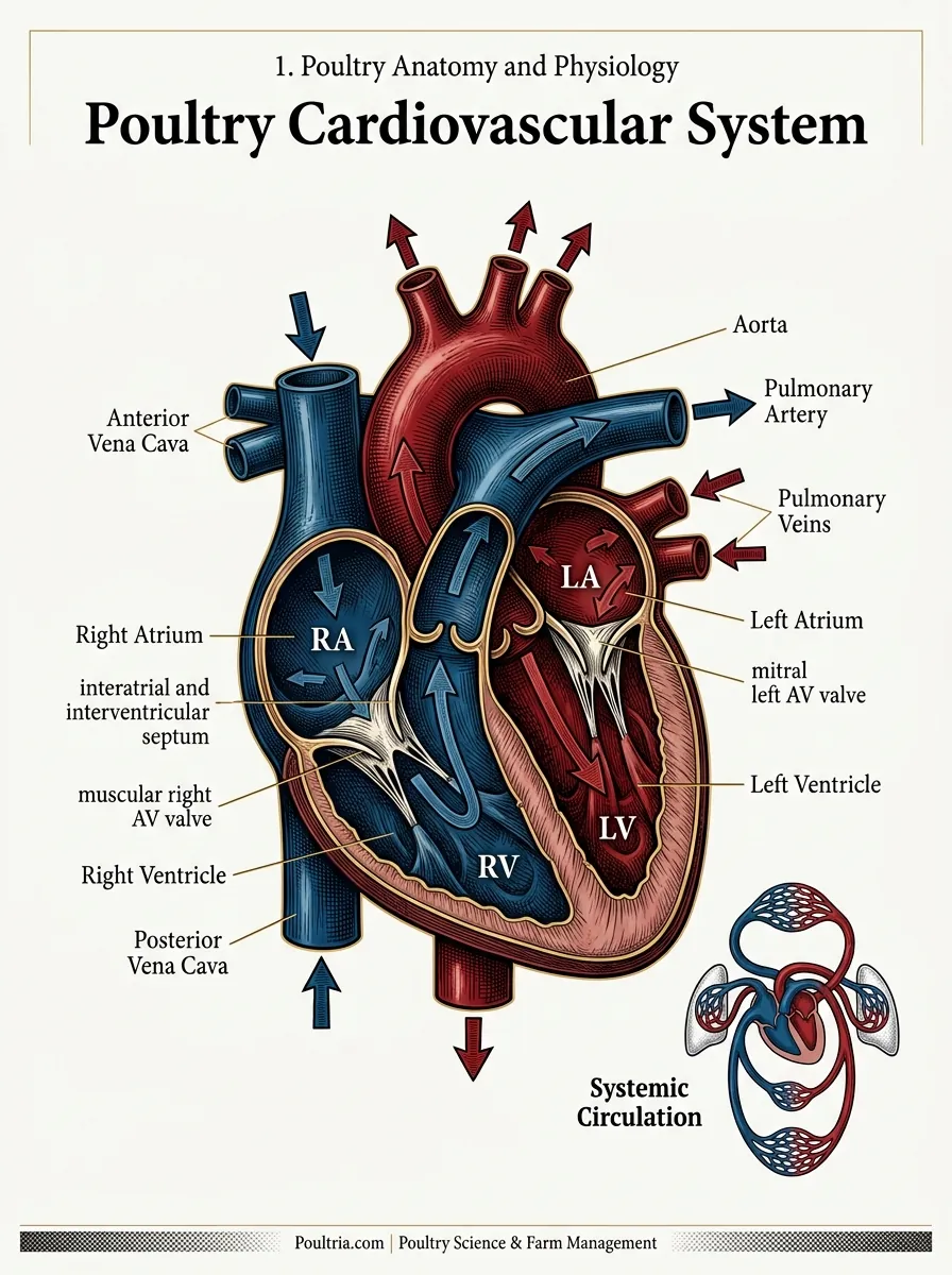 Cardiovascular System & Circulation scientific poster breakdown