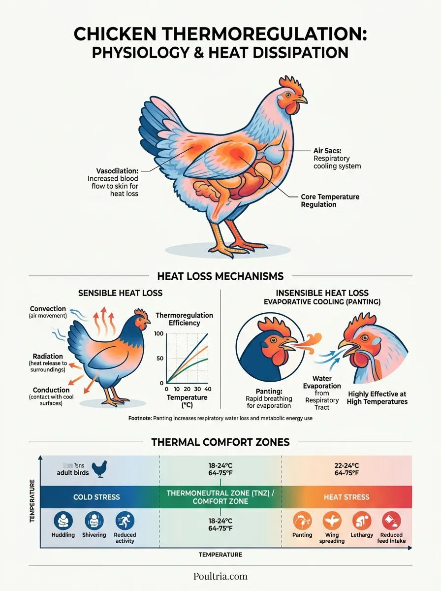 Thermoregulation in Chickens scientific poster breakdown