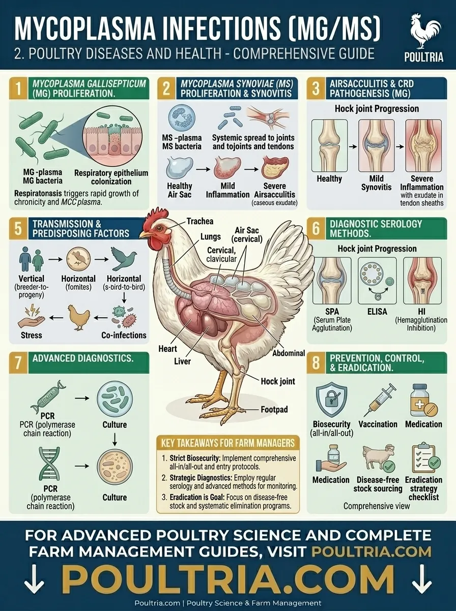 Mycoplasma Infections (MG vs MS) scientific poster breakdown